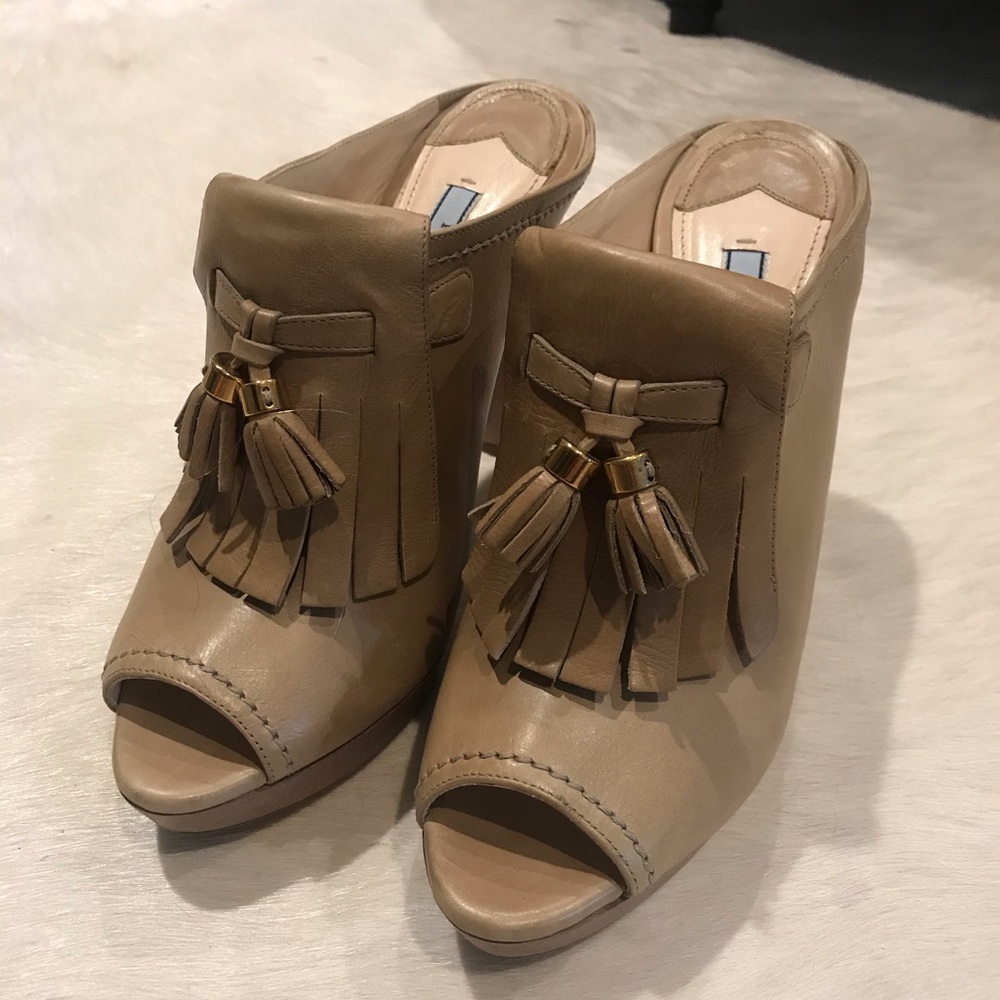 Prada Tassel Heels